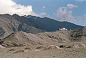 Ladakh - Matho Gompa built on a mountain spur